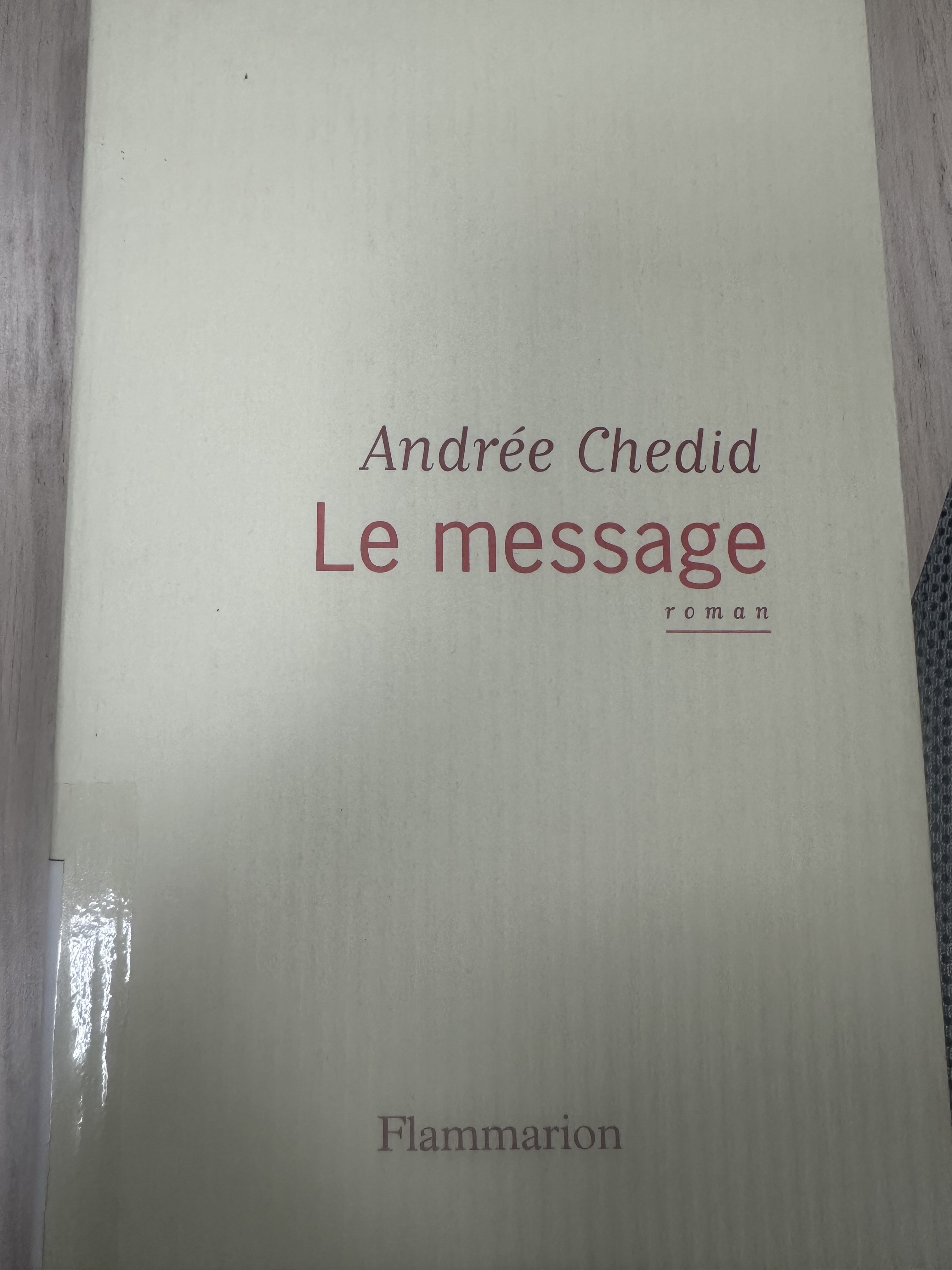 Le message - Click to enlarge picture.