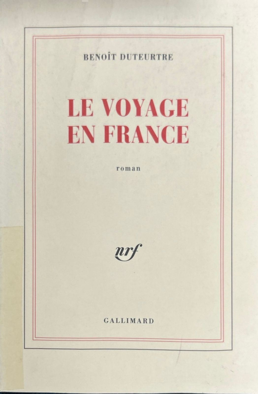 Le voyage en France - Click to enlarge picture.