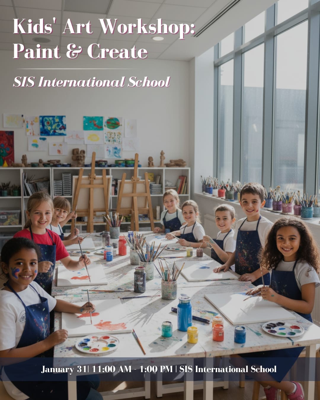 KHOBAR - Painting workshop at SIS International School