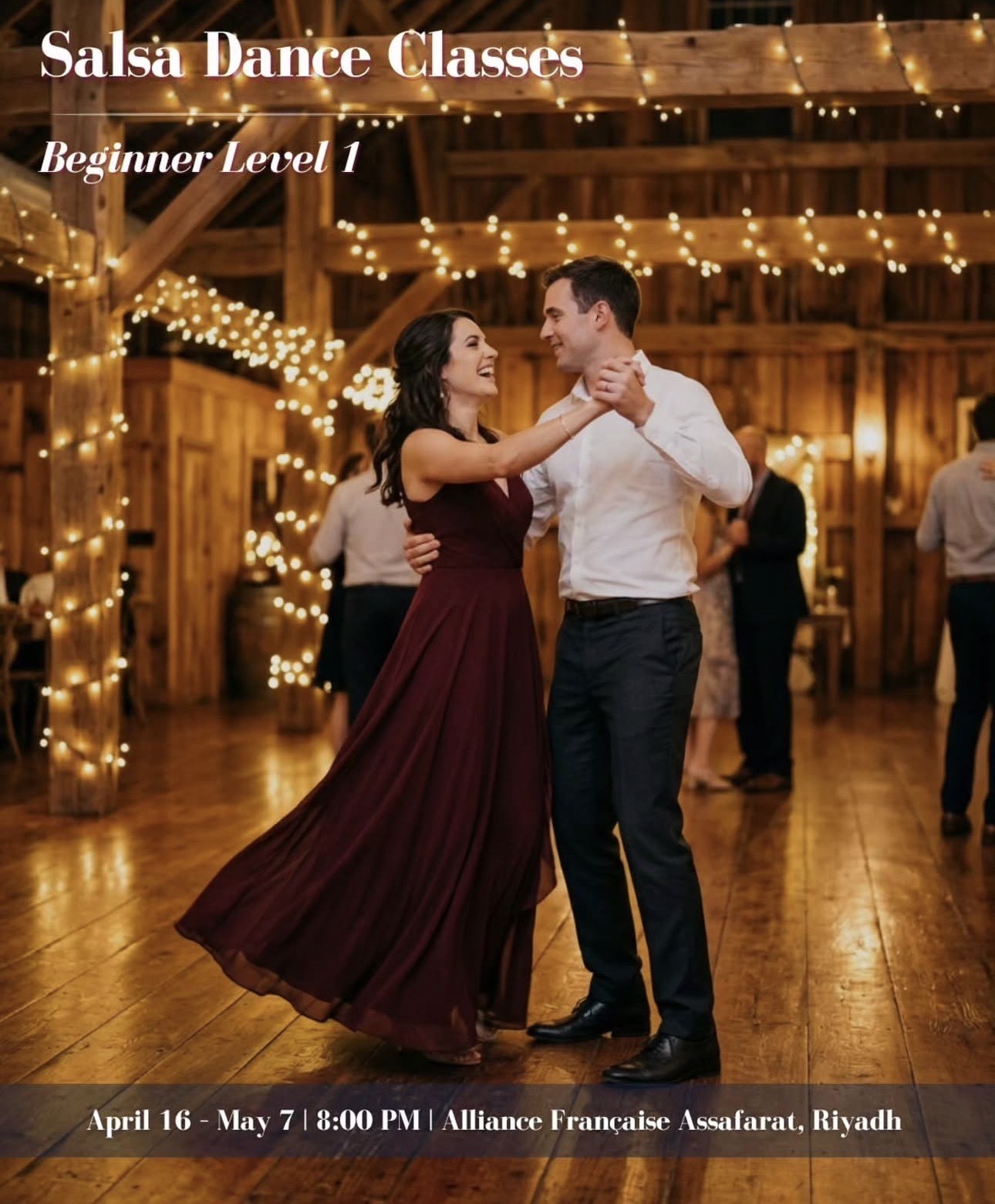 💃🏼Salsa Dance Classes- Beginner Level 1 (April- Riyadh)