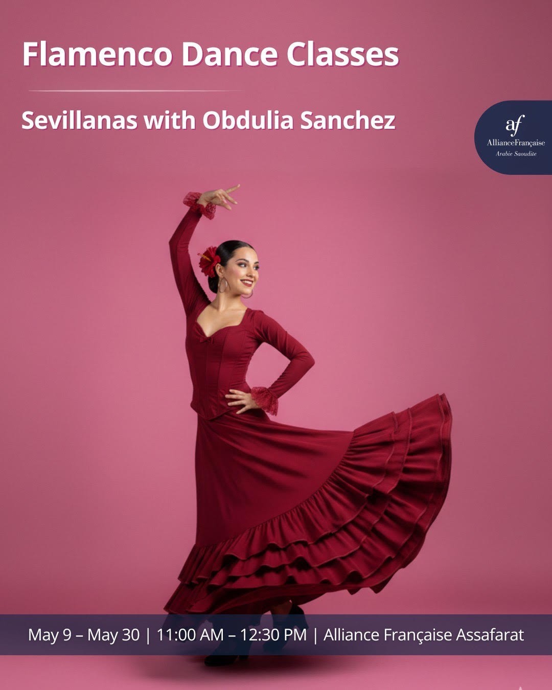 Flamenco: "Sevillanas" dance clases by Obdulia Sanchez
